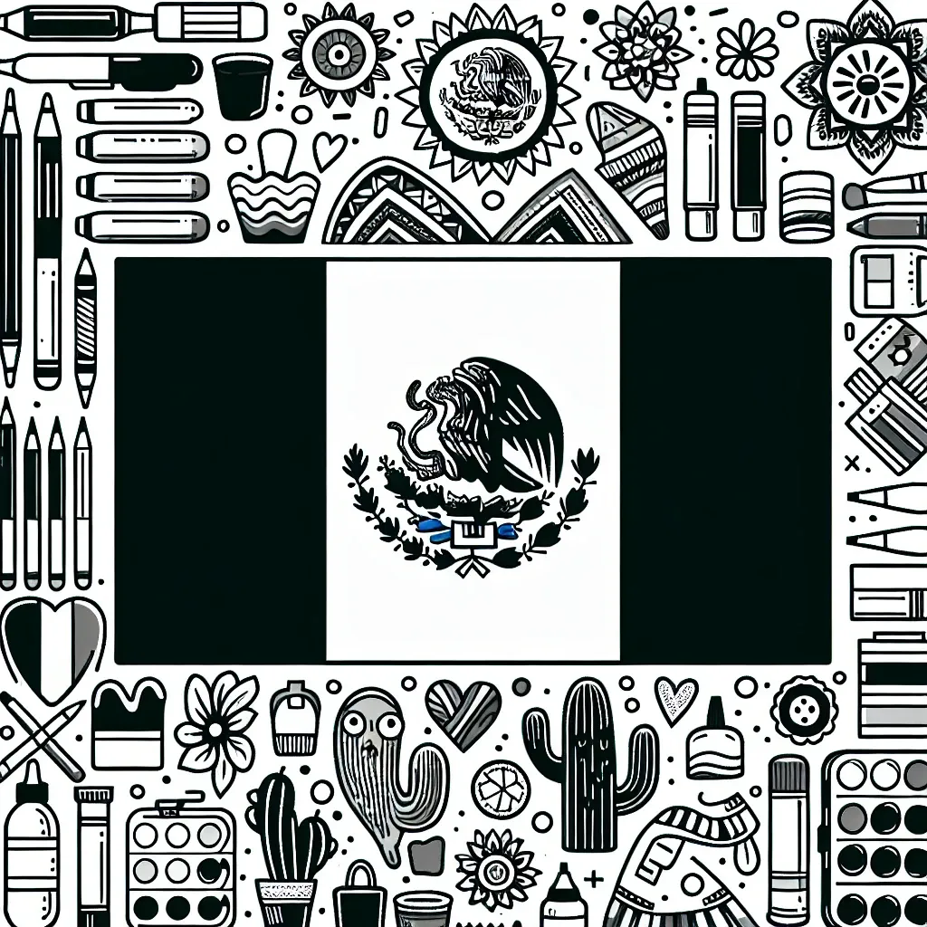 Free Printable Mexican Flag Coloring Page: Celebrate Mexico’s National Colors with Fun and Creativity!