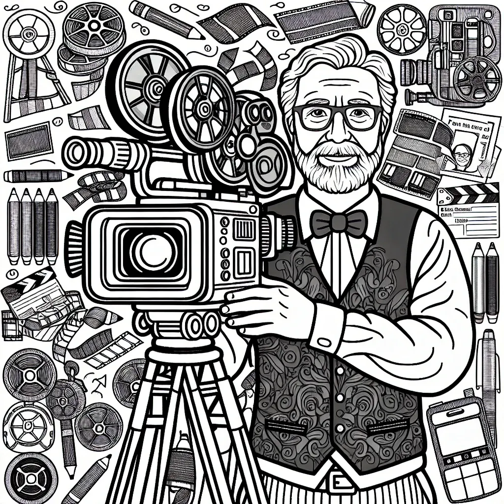 Capture the Fun with Our Camera Man Coloring Page – Perfect for Budding Artists!