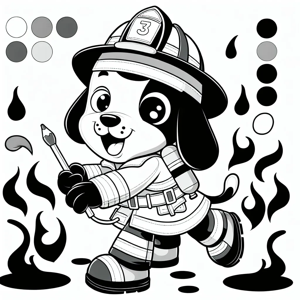 Get Creative with Our Marshall Coloring Page for Paw Patrol Fans!