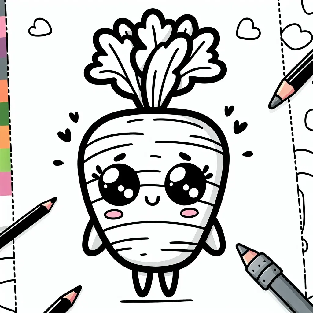 Get Creative with Our Fun Carrot Coloring Page for Kids!