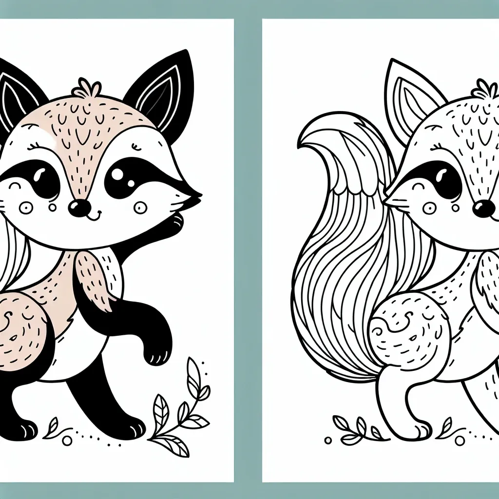 Adorable Baby Fox Coloring Page: Let Your Imagination Roam Wild!