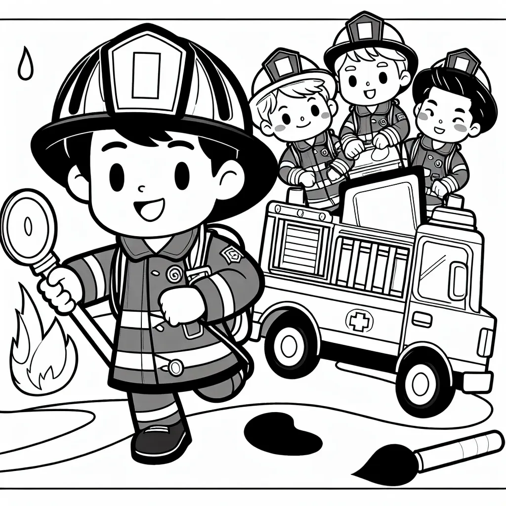 Get Fired Up with Our Fun and Free Firefighter Coloring Pages!