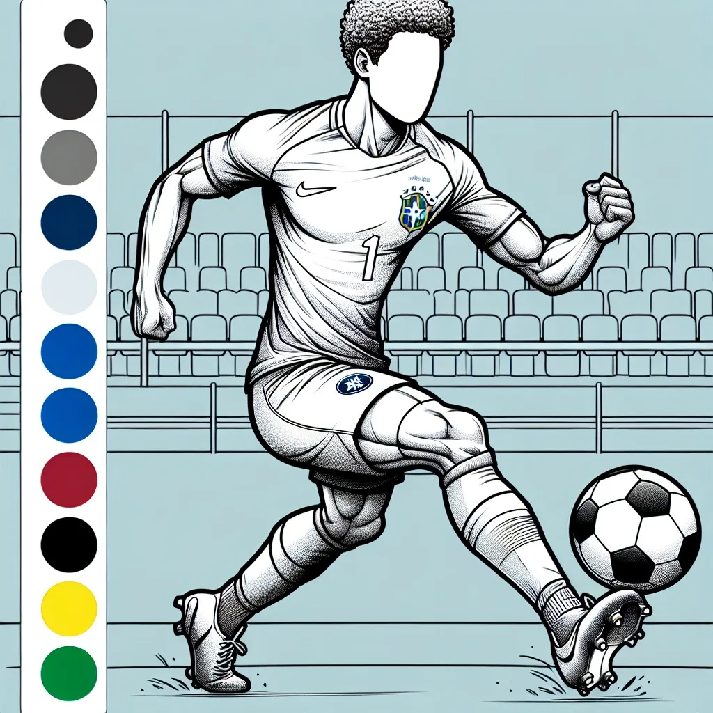 Unleash Your Creativity with a Neymar Coloring Page!