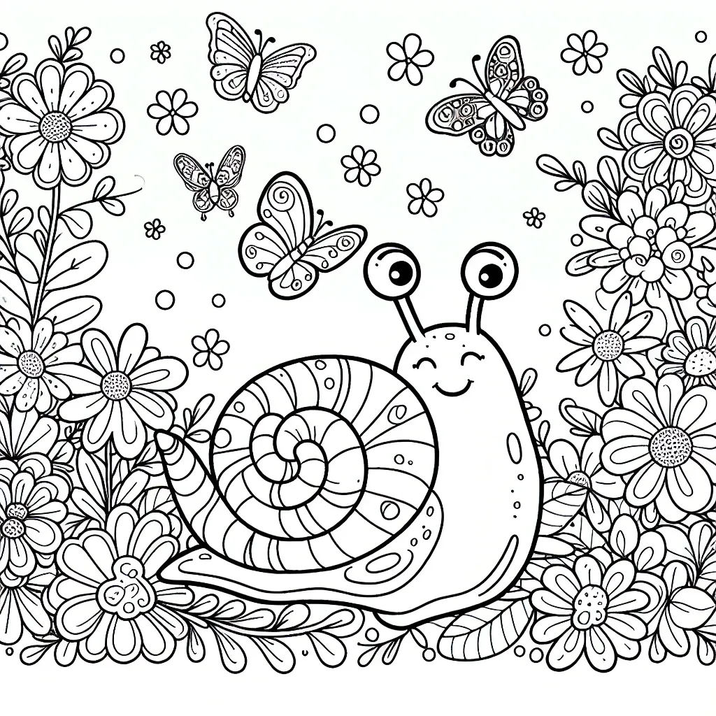 Discover the Cutest Snail Coloring Page Designs for Kids!