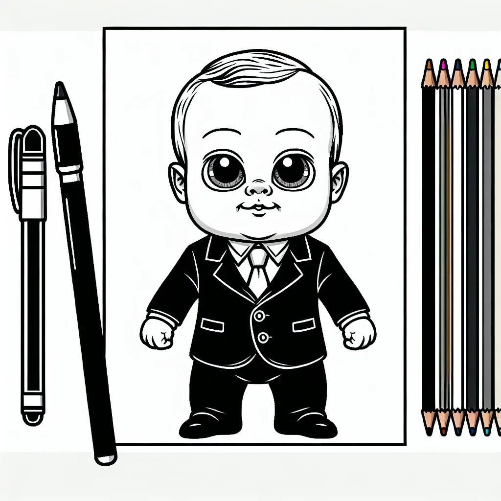 Get Creative with Our Boss Baby Coloring Page – Perfect for Fans of the Movie!