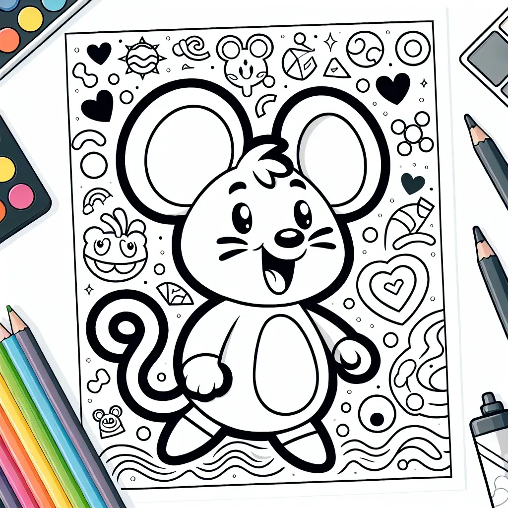 Get Creative with our Chuck E Cheese Coloring Page – Perfect for Kids’ Fun Time!