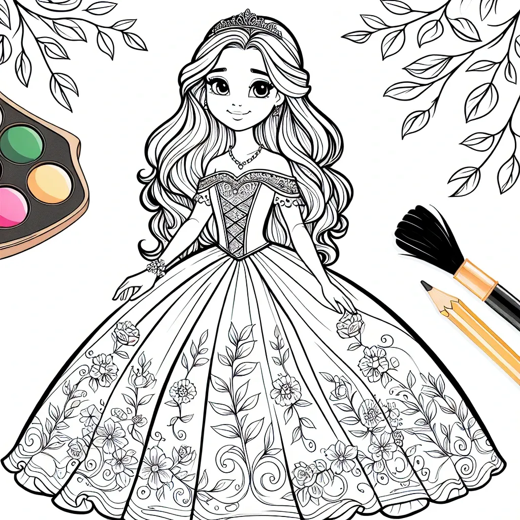 Beautiful Belle Coloring Page: Add Some Disney Magic to Your Coloring Collection!