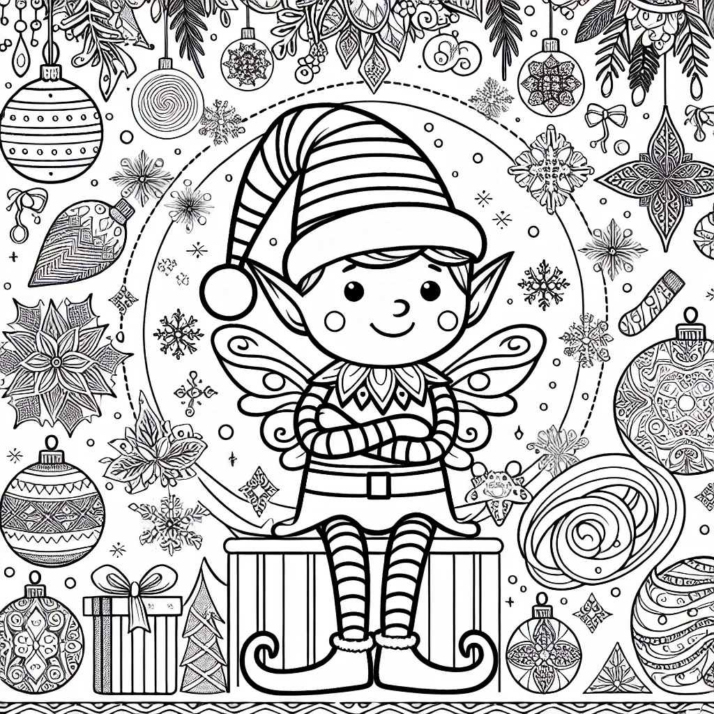 Get Festive with Our Free Elf Coloring Page Printable for the Holidays!