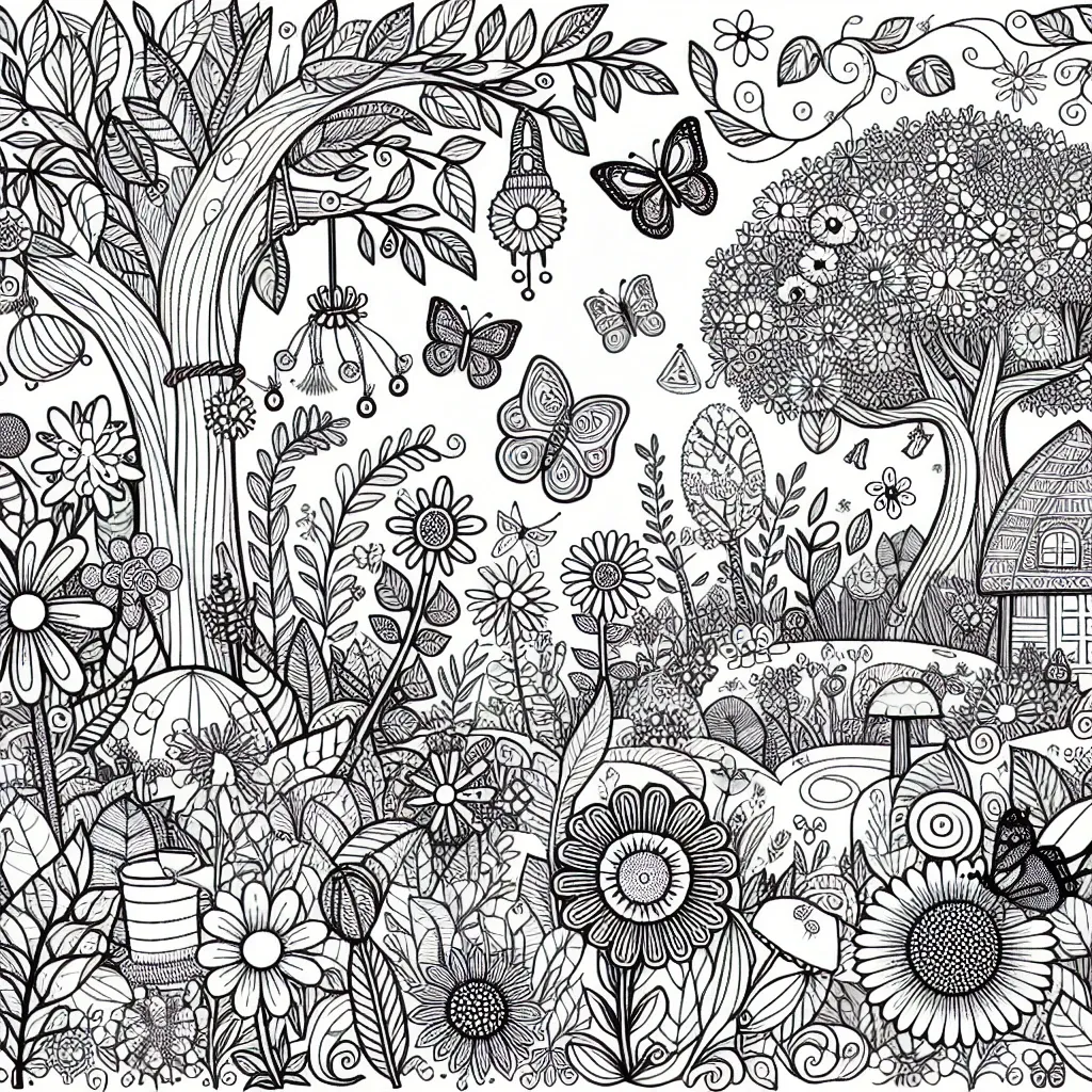 Explore the Enchanting World of Garten of Banban with Our Beautiful Coloring Page Collection!