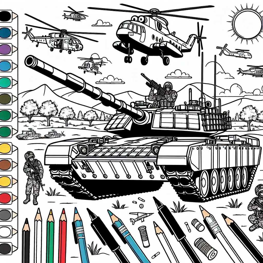 March into Fun with Our Army Coloring Pages – Perfect for Military Enthusiasts of All Ages!