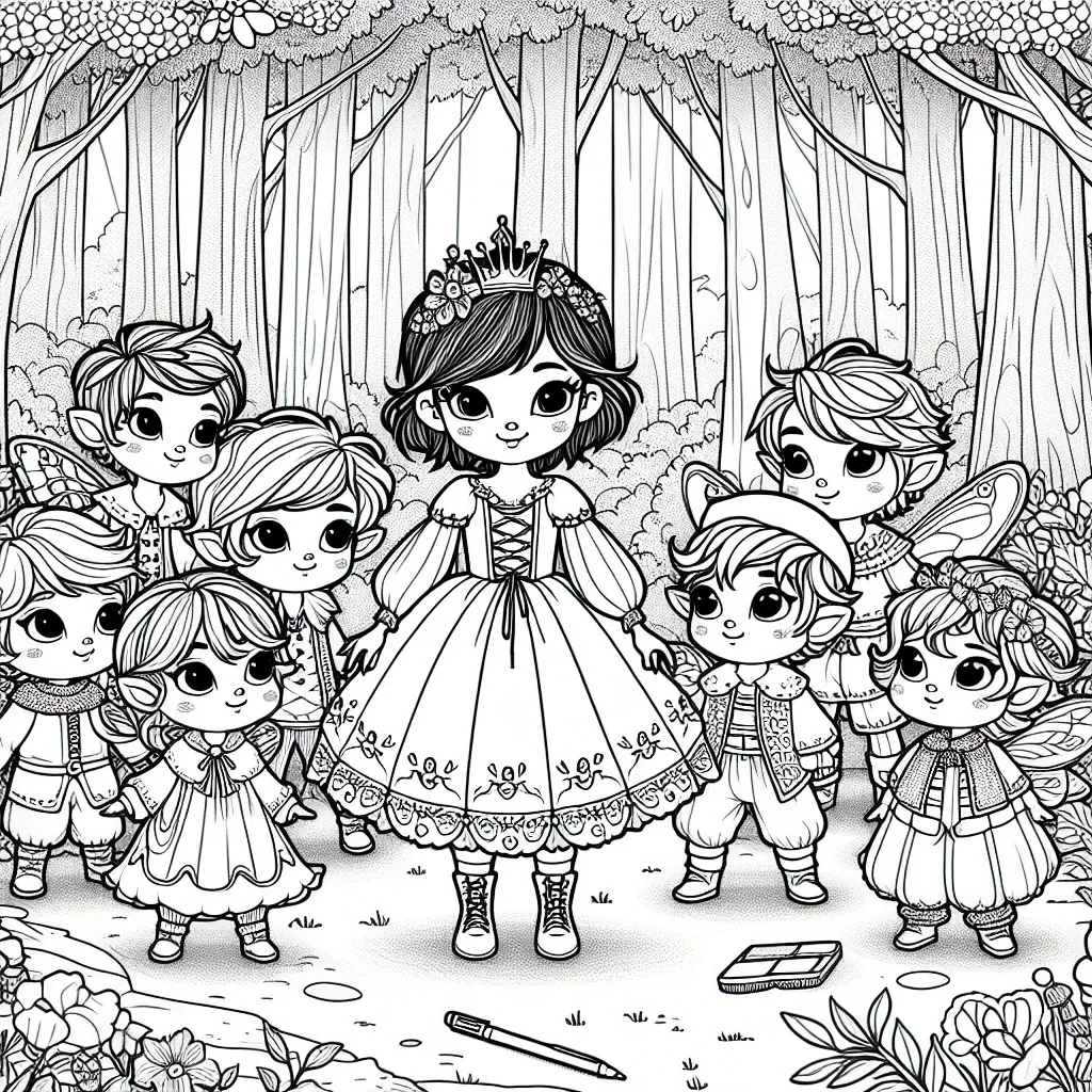 Discover Magical Snow White Coloring Pages for Kids – Perfect for a Fairytale Coloring Adventure!