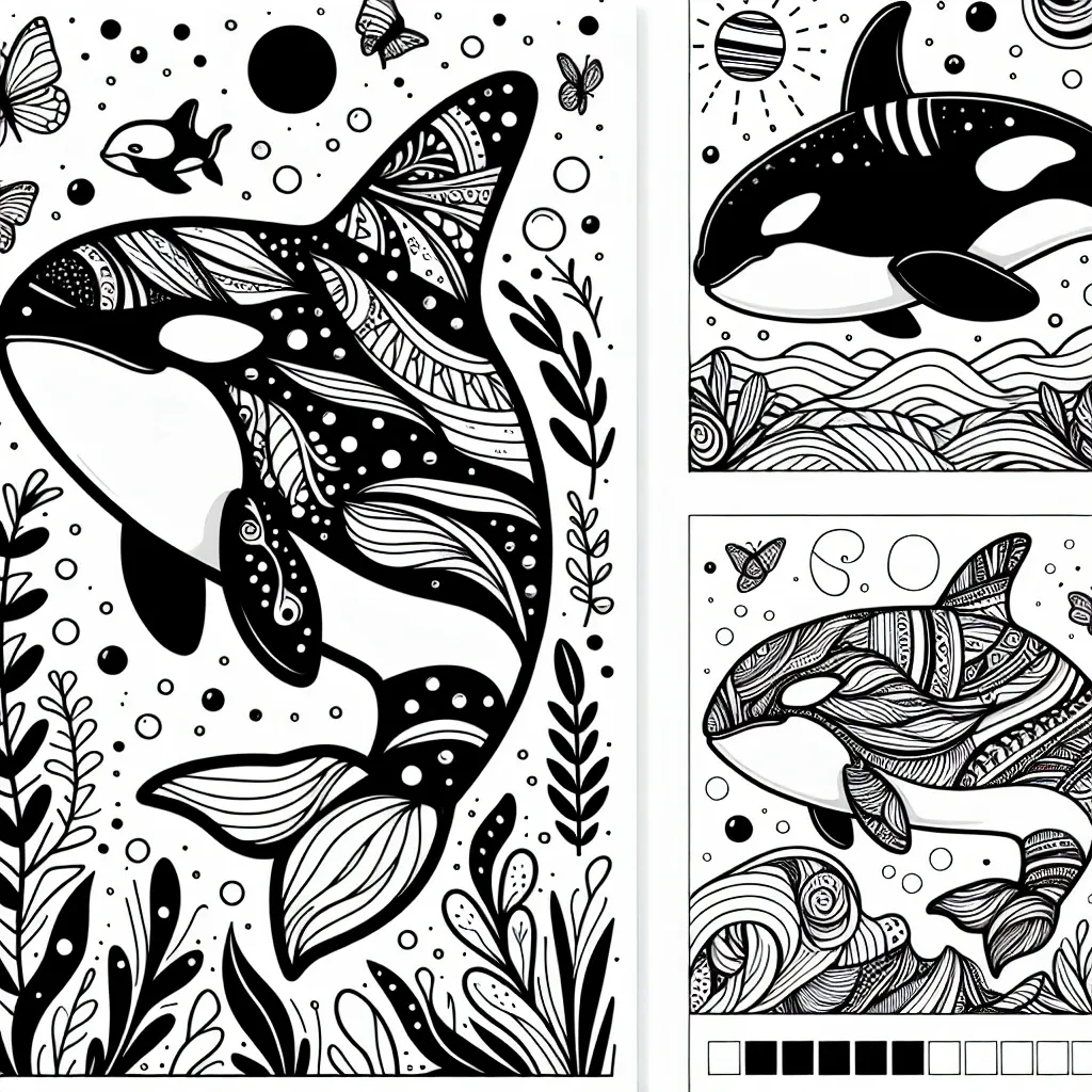 Dive into Fun with Our Orca Coloring Page Collection!