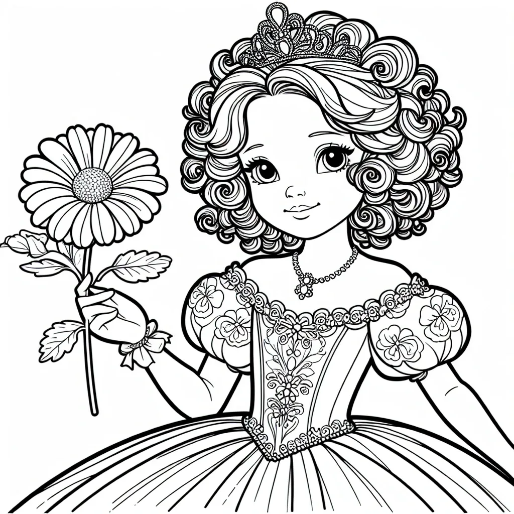 Free Printable Princess Daisy Coloring Page: Perfect for Fans of Super Mario Games!