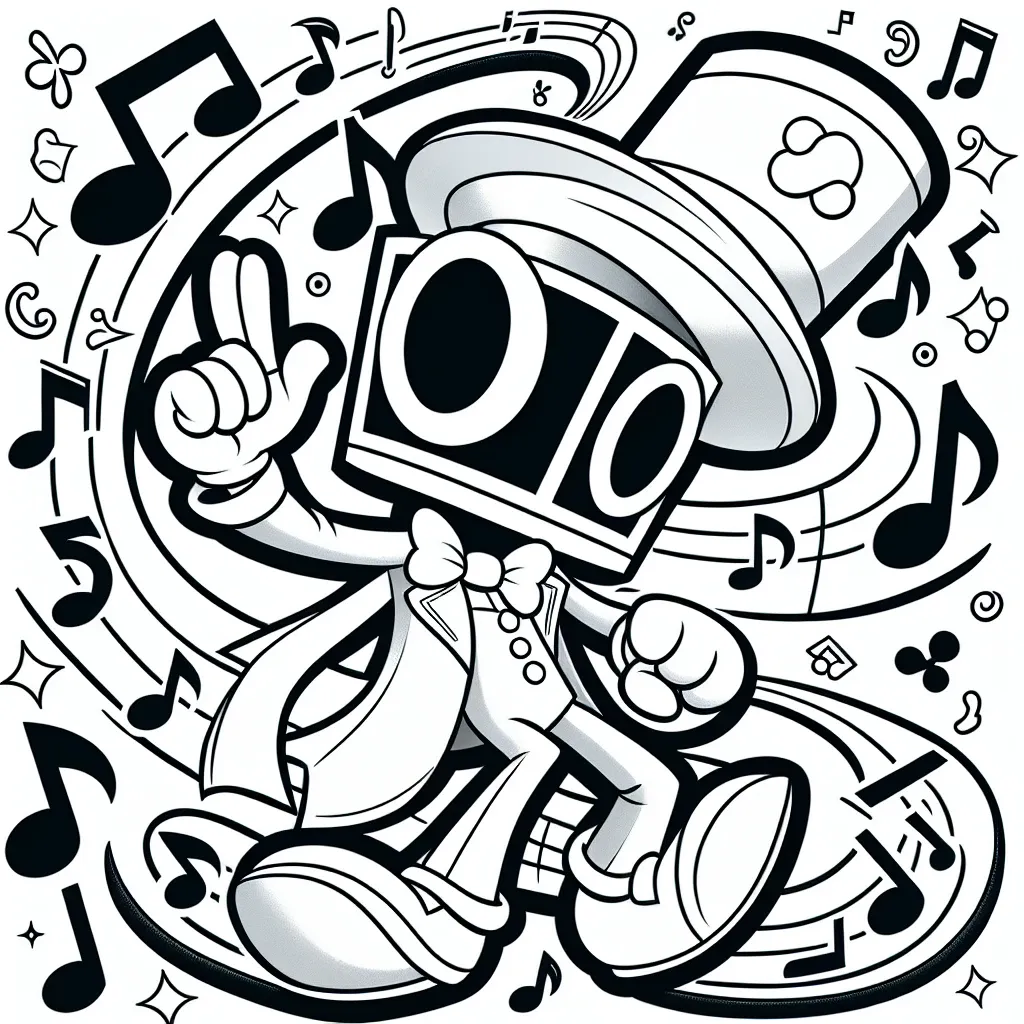 Get Creative with our Speaker Man Coloring Page – Perfect for Music Lovers!