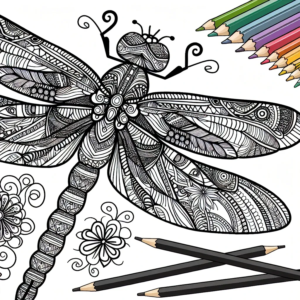 Unleash Your Creativity with a Dragonfly Coloring Page on Our Site