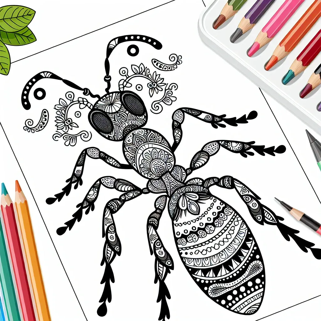 Explore the Fascinating World of Ants with Our Ant Coloring Page Collection!