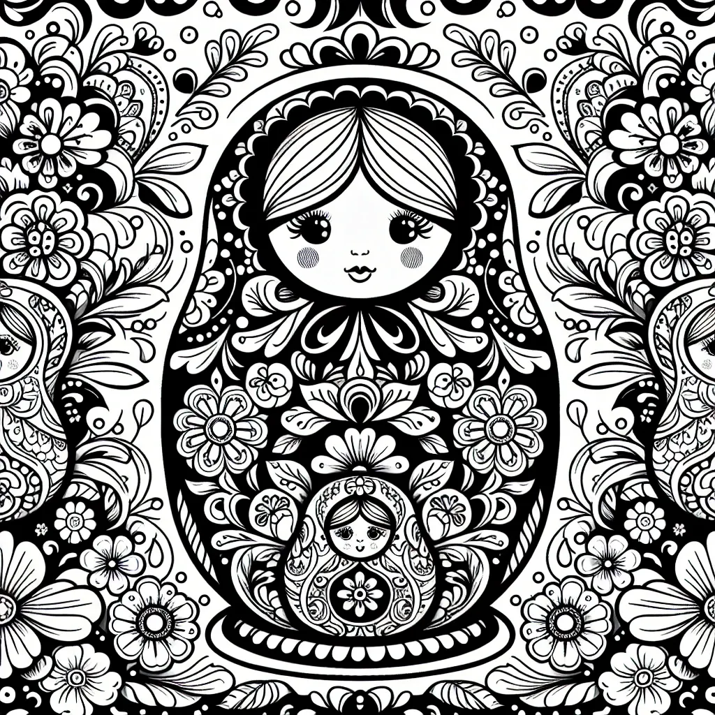 Pomni Coloring Page: Bring the Russian Tradition to Life with Our Intricate Designs!