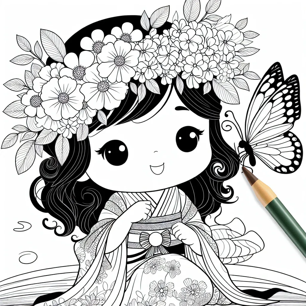 Adorable Coloring Page Girl Designs to Spark Creativity