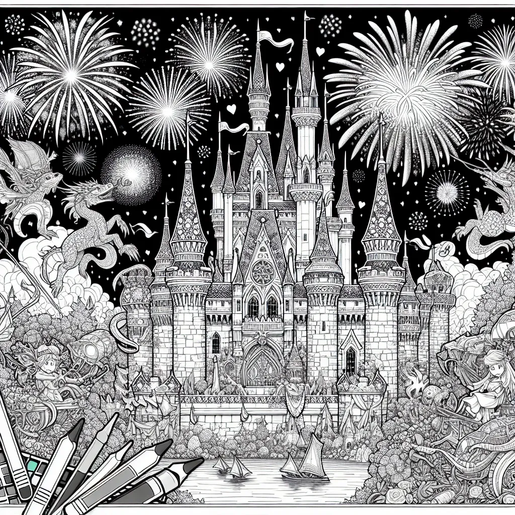 Discover the Magic with Our Disney Castle Coloring Page Collection!