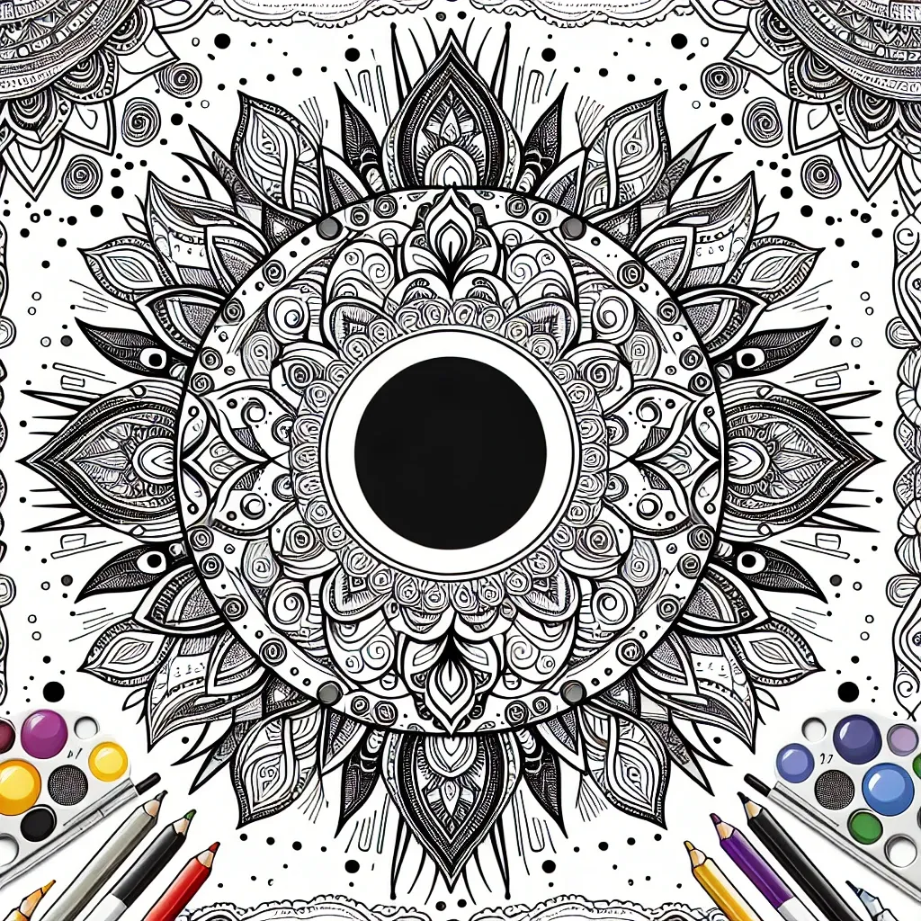 Discover the Magic of the Eclipse with Our Stunning Eclipse Coloring Page Collection!