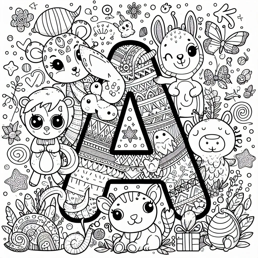 Explore Fun and Educational Letter A Coloring Pages for Kids!