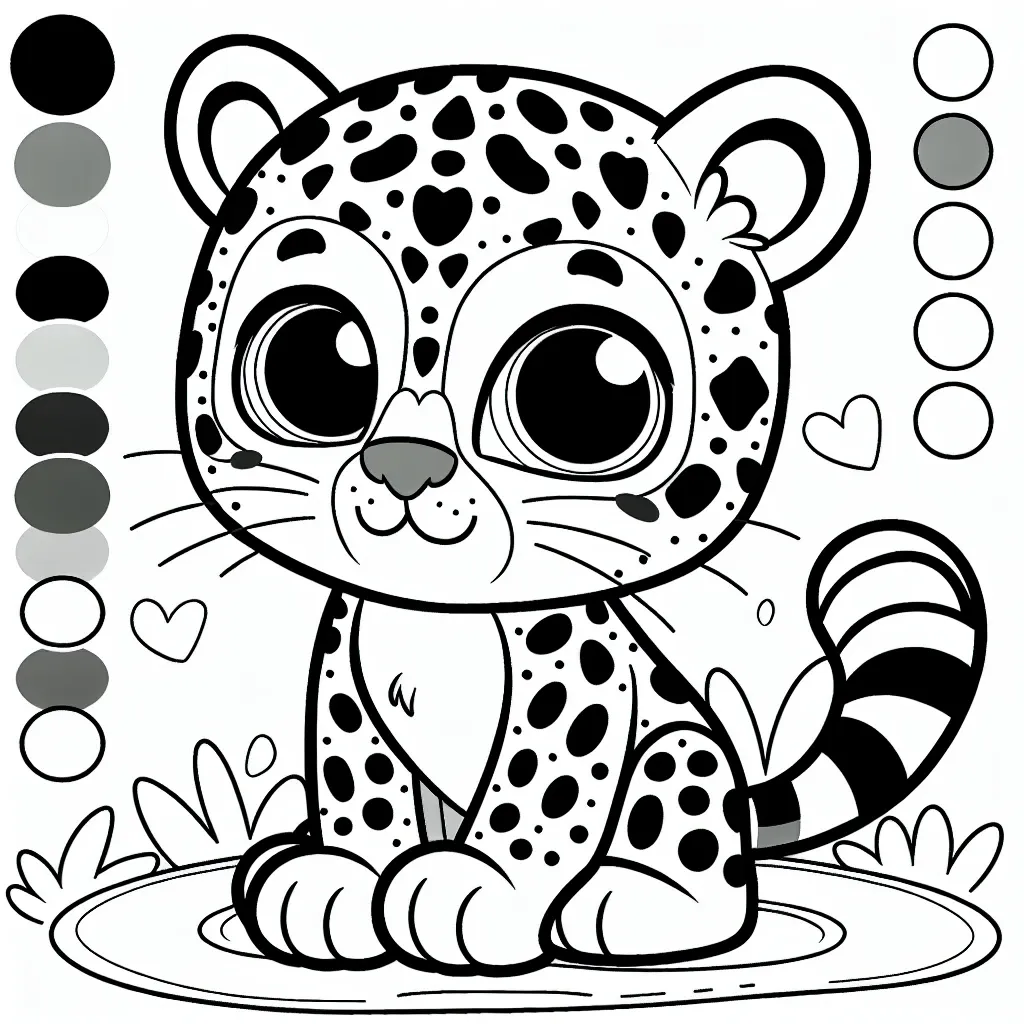 Roar with Excitement: Free Jaguar Coloring Page for Kids!