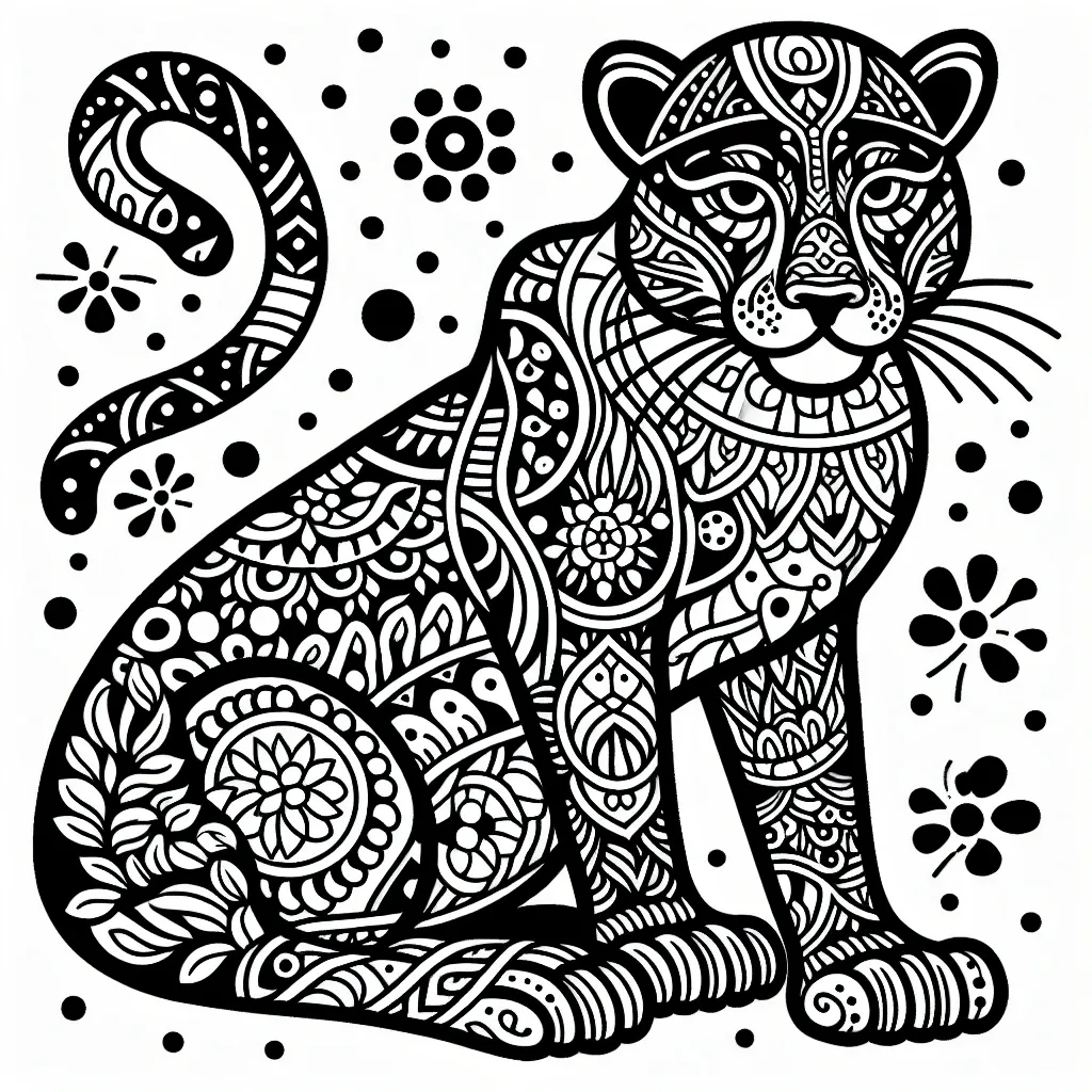 Unleash Your Creativity with Our Panther Coloring Page Collection!