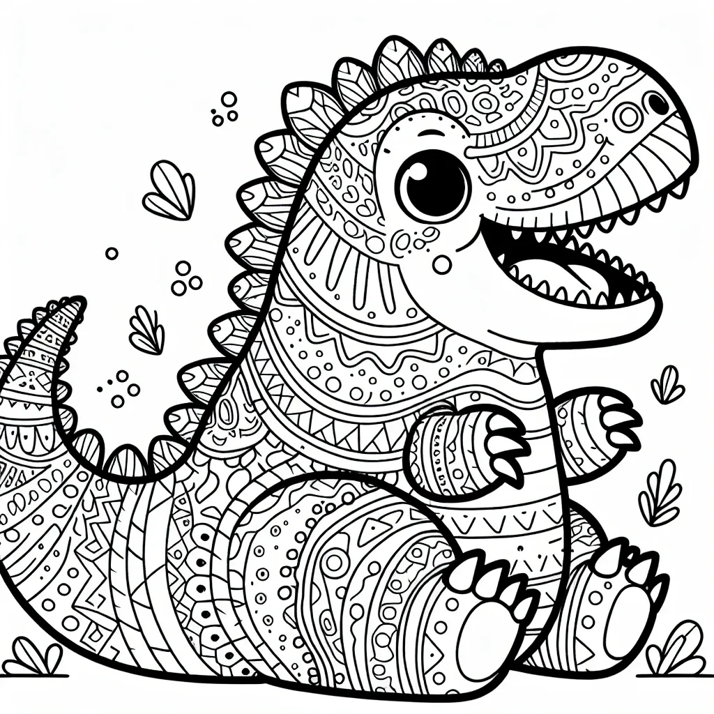 Roar into Fun with Our Giganotosaurus Coloring Page Collection!