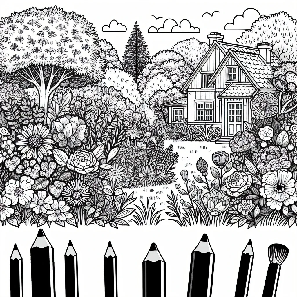 10 Beautiful Garden Coloring Pages to Bring Nature to Life!