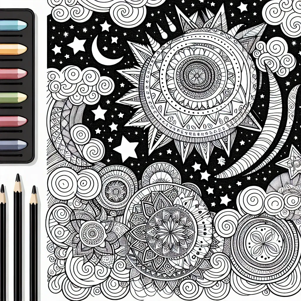 Unleash Your Creativity with Our Stunning Sky Coloring Page Collection!