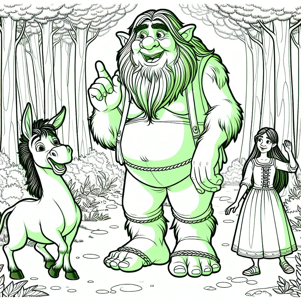 Get Creative with Our Fun and Free Shrek Coloring Pages!