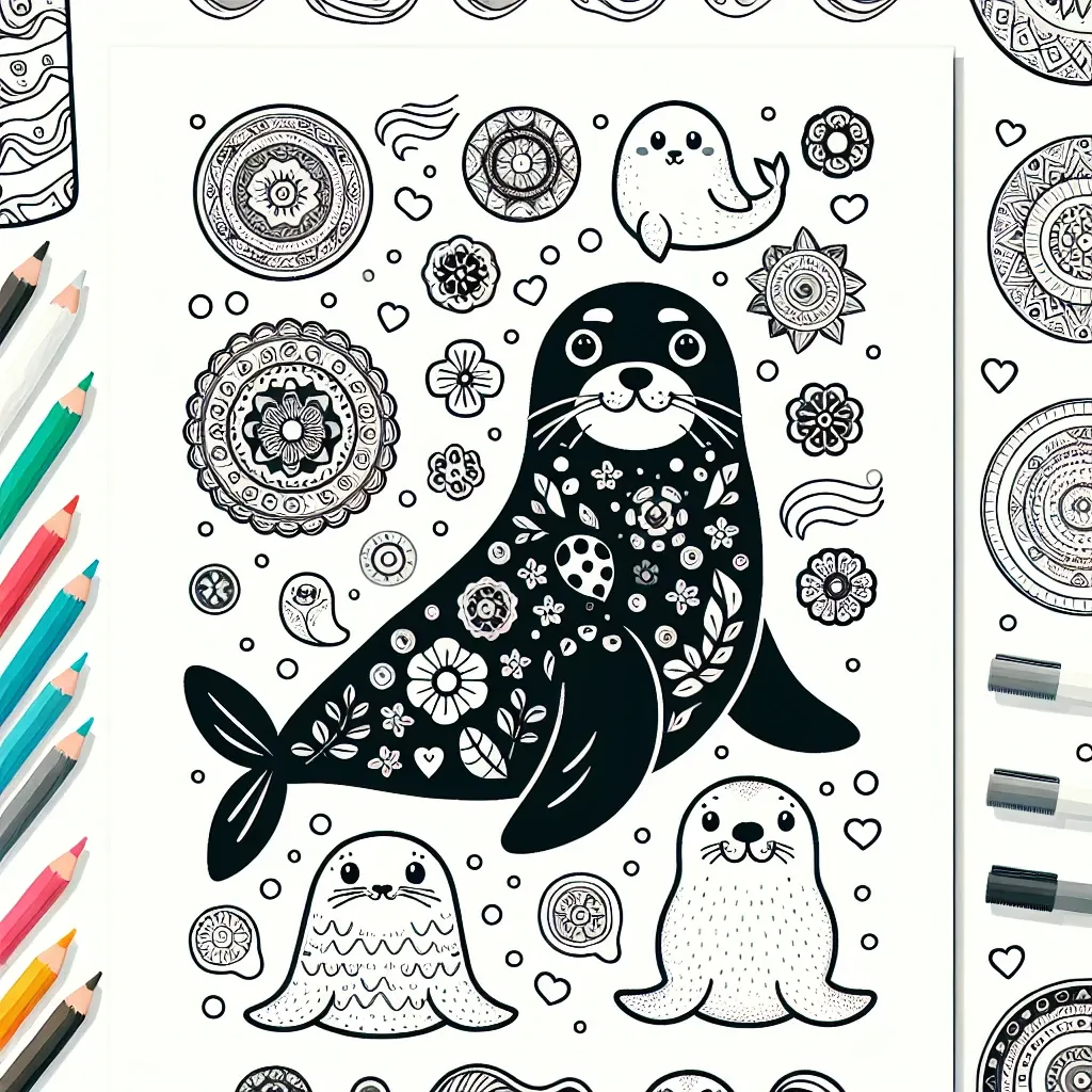 Unleash Your Creativity with Our Seal Coloring Page Collection!