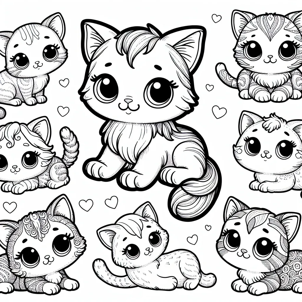 Get Purr-fectly Creative with Our Kitty Cat Coloring Pages!