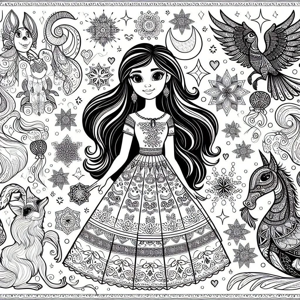 Discover the Magic of Coloring with Isabella Encanto Coloring Page!