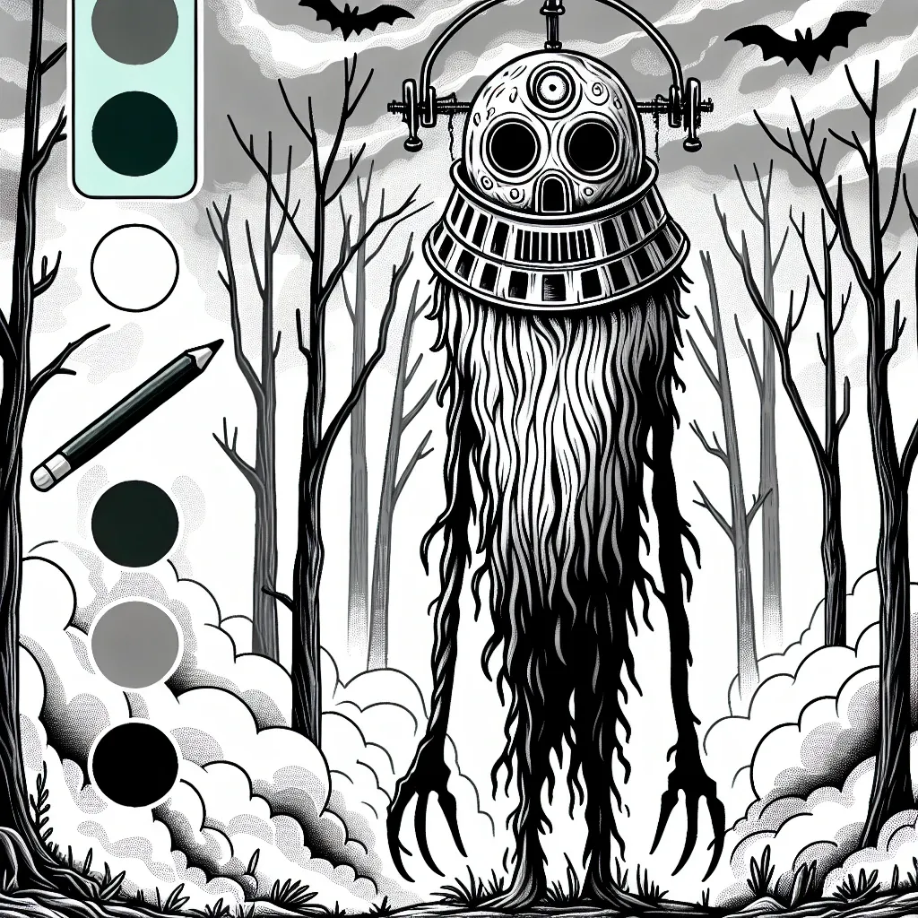 Unleash Your Creativity with a Spooky Siren Head Coloring Page